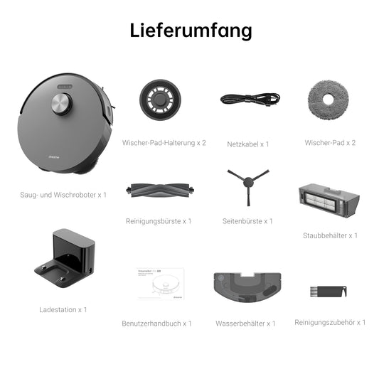 Dreame L10s Pro Saugroboter mit Wischfunktion, 5300Pa & LiDAR Navigation