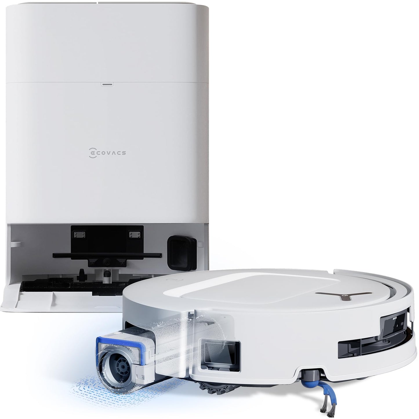 ECOVACS DEEBOT T80 Omni Saugroboter mit Wischfunktion, 18.000Pa Weiß