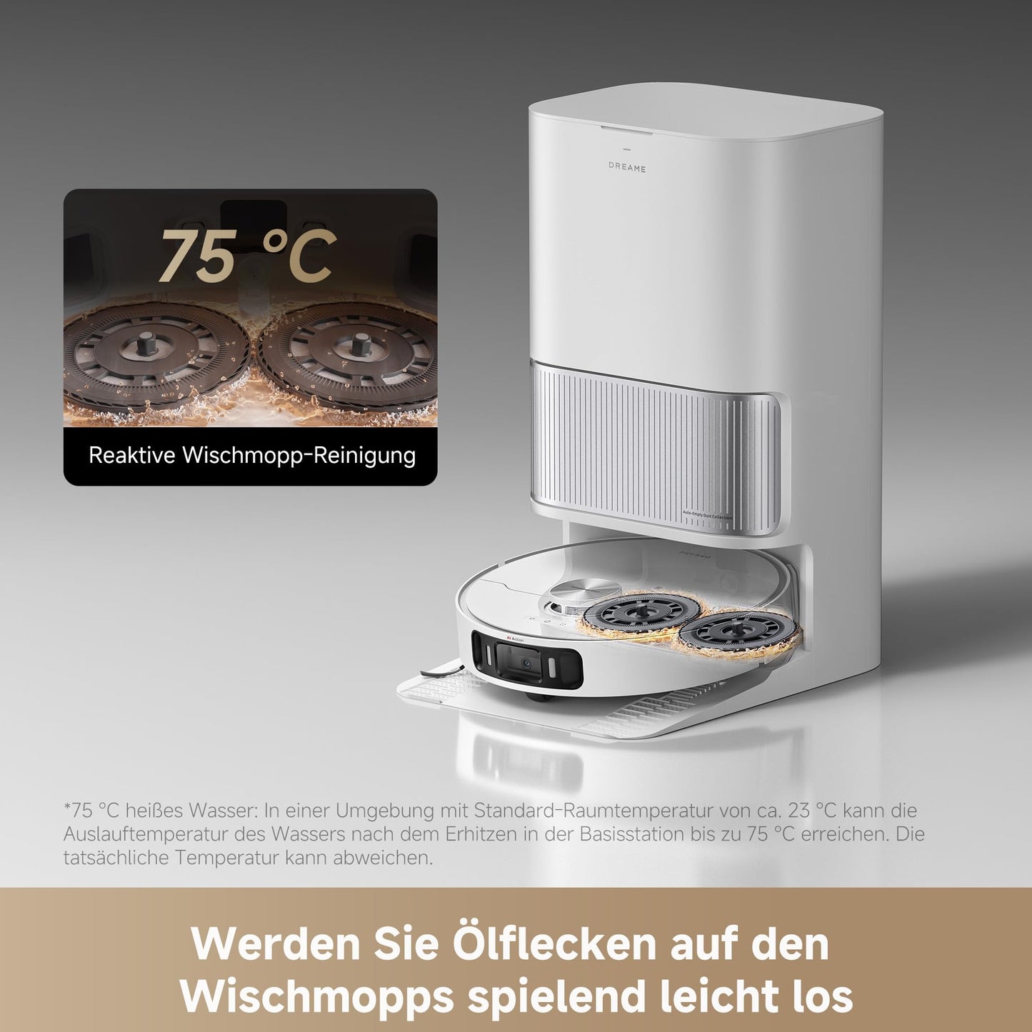 Dreame L40 Ultra AE Saugroboter mit Wischfunktion, 19.000 Pa & Dock