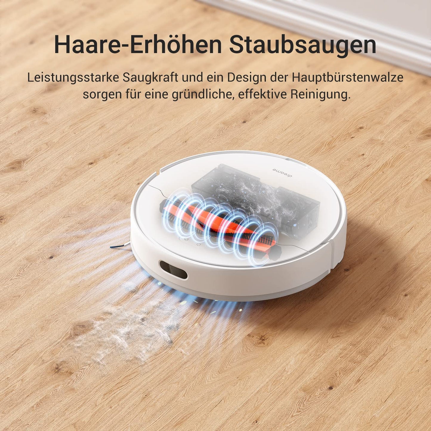 Dreame D10 Plus Saugroboter mit Staubstation, LiDAR Navigation 4000Pa Weiß