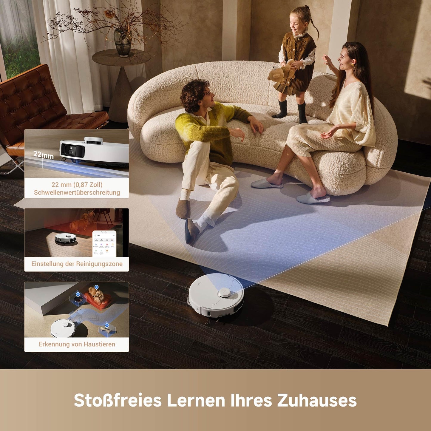 Mova P50 Pro Ultra Saugroboter mit Wischfunktion, 19.000Pa & Auto-Entleerung
