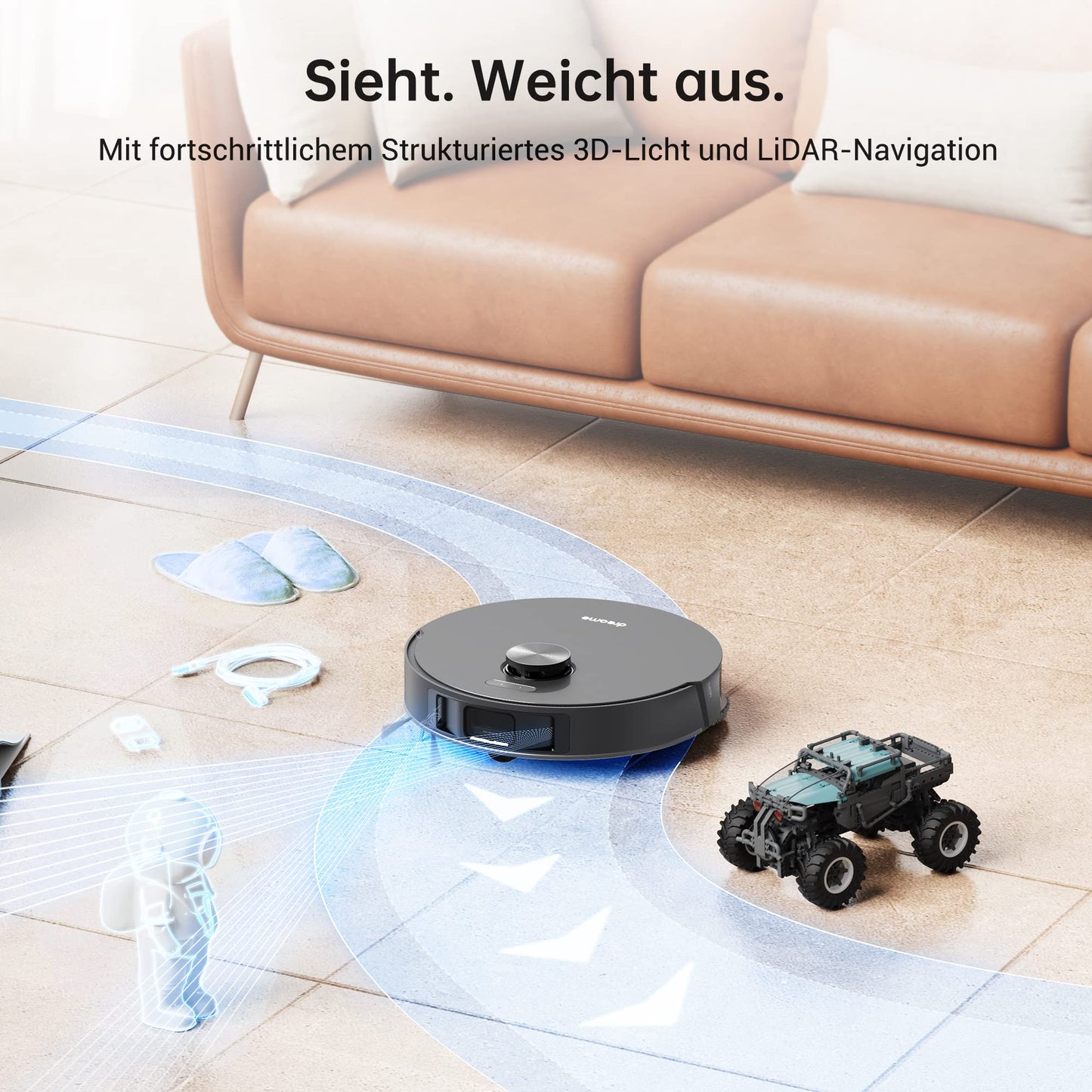 Dreame L10s Pro Saugroboter mit Wischfunktion, 5300Pa & LiDAR Navigation
