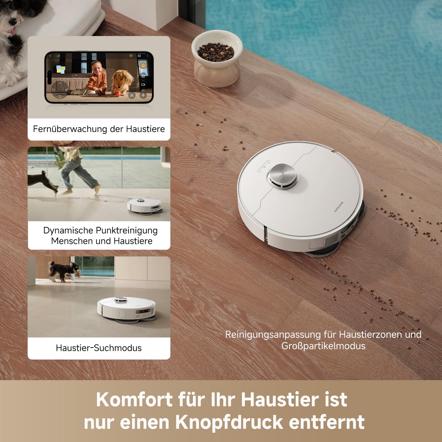 Dreame L40 Ultra AE Saugroboter mit Wischfunktion, 19.000 Pa & Dock