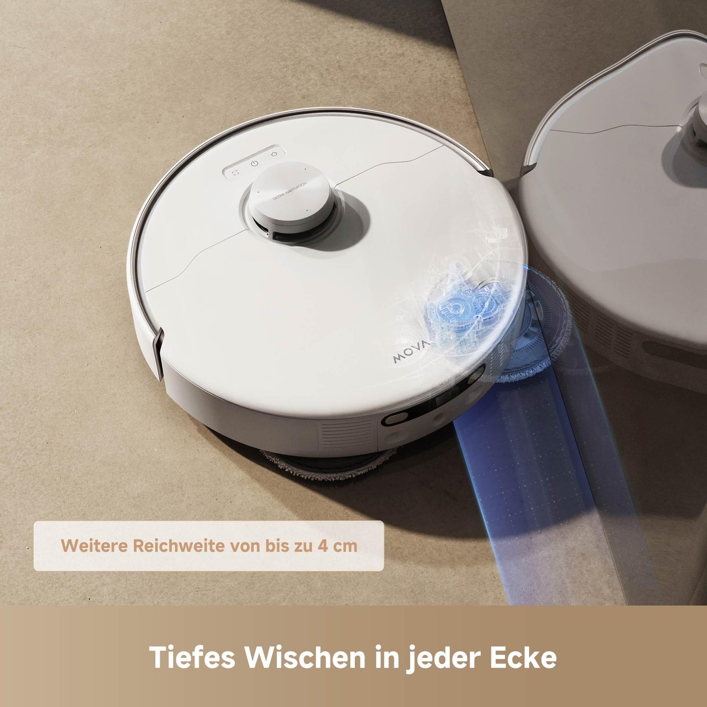Mova P50 Pro Ultra Saugroboter mit Wischfunktion, 19.000Pa & Auto-Entleerung