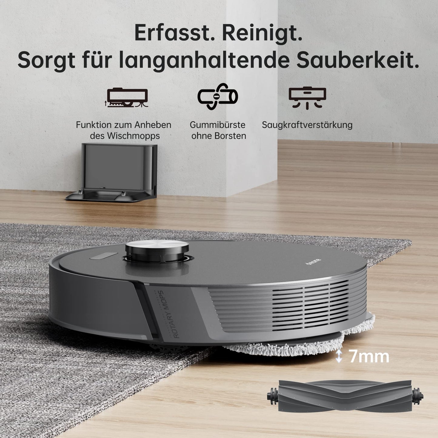 Dreame L10s Pro Saugroboter mit Wischfunktion, 5300Pa & LiDAR Navigation