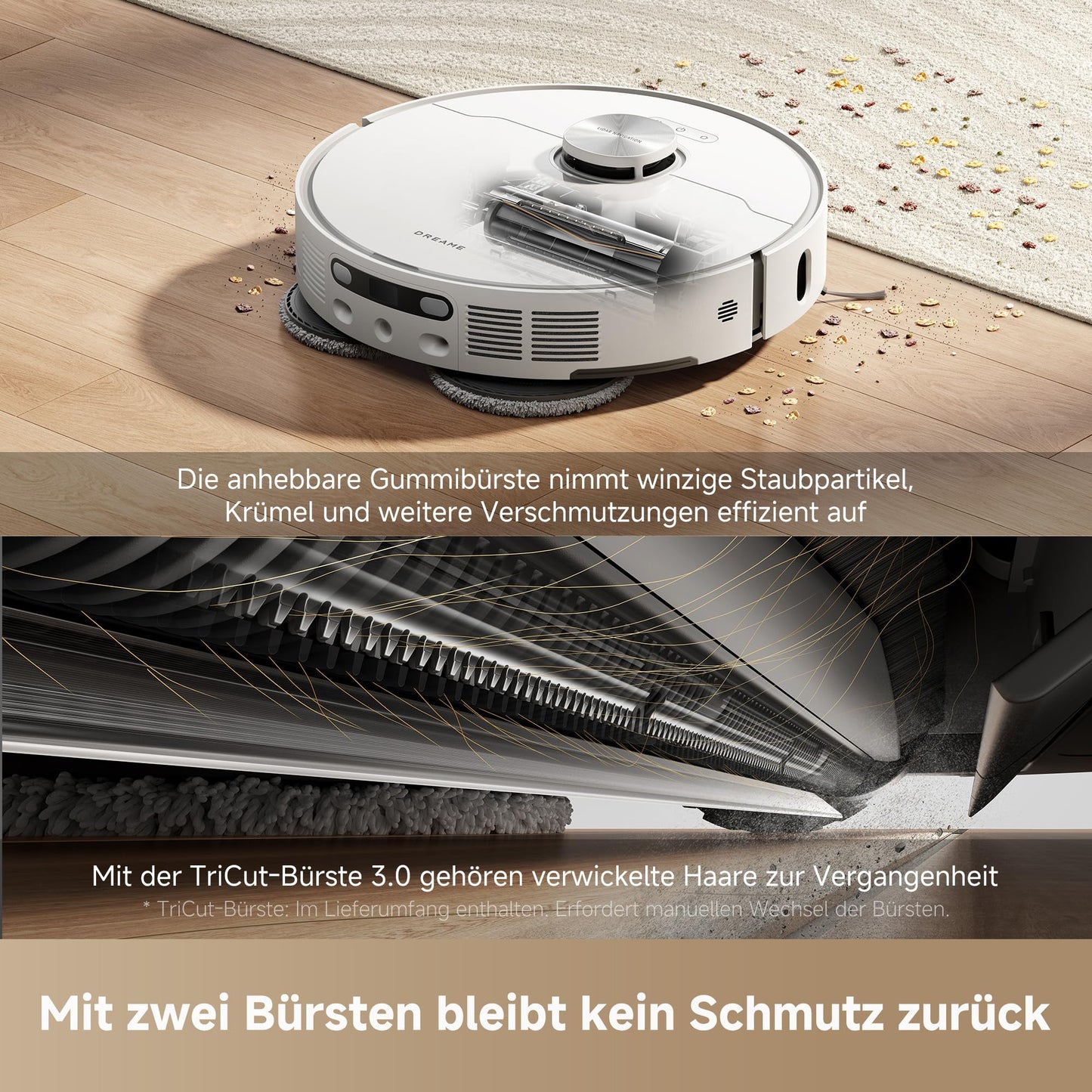 Dreame L40 Ultra AE Saugroboter mit Wischfunktion, 19.000 Pa & Dock